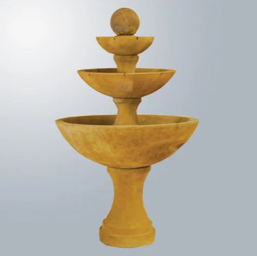 Giannini Garden Terso Three Tier Fountain With Spillways